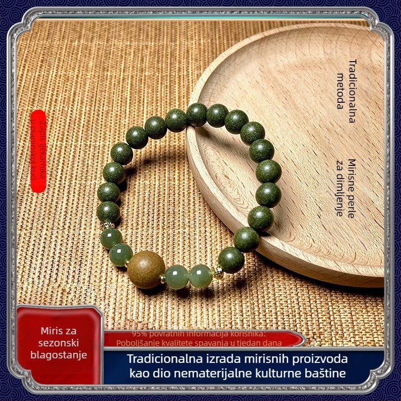 Narukvica od granatnih perli – oblik životinje/zodijak, etnički stil, dječja narukvica