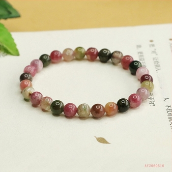 Narukvica od turmalina – minimalistički stil, polirani kuglice, bez ugradnje, tiskani logotip, mogućnost prilagodbe