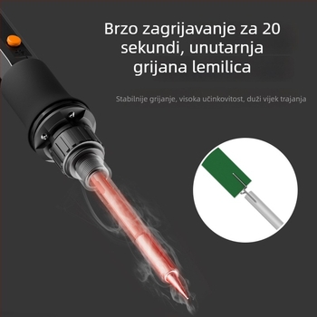 Električno lemilo s keramičkim grijaćim elementom, 220V, profesionalnog ranga, za lemjenje, desoldering i pirografiju