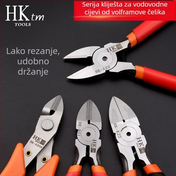 HK diagonalne kliješta, materijal: volfram čelik, težina 0.3, promjer rezanja 0.6, pogodno za željezo/čelik/plastika