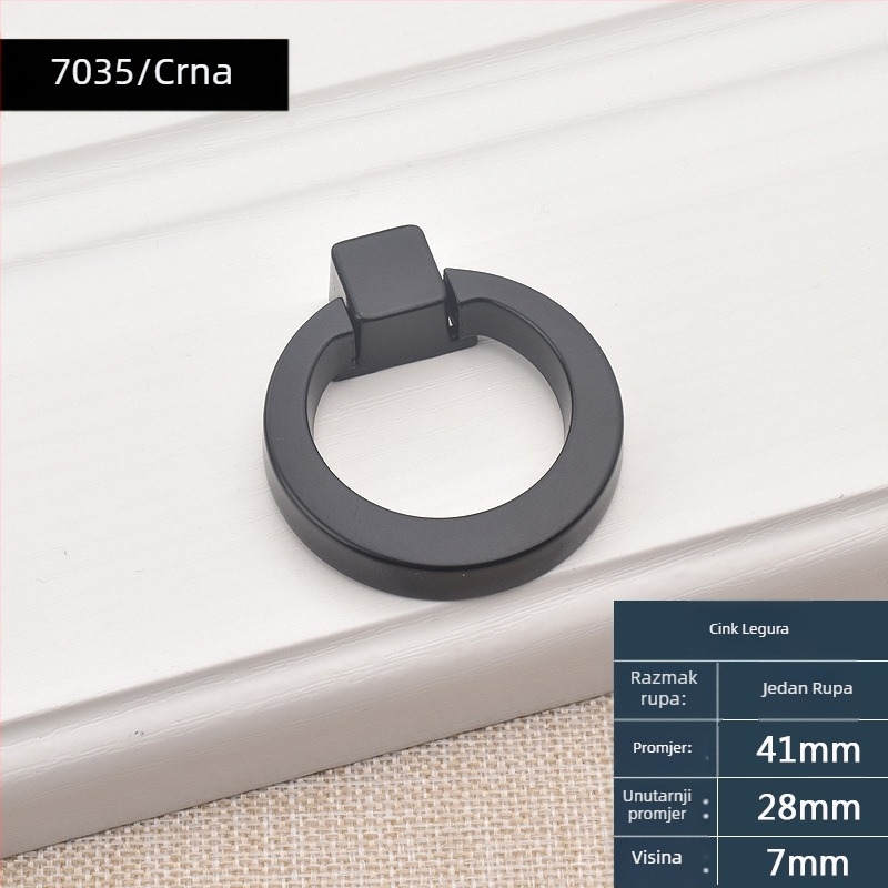 Fort Mary 589 Ručica za vrata ormarića i ladice – cinkova legura, elektroplating, moderni minimalistički stil