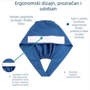 Monokromatska kirurgijska kapa za stomatologe i dentalno osoblje, kapa za glavu za veterinarske klinike i porodničke centre, podesiva veličina