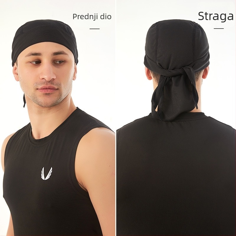 Sportski turbanski šal za glavu od poliestera: upija vlagu, brzo suši, prozračan, zaštita od sunca - unisex za odrasle