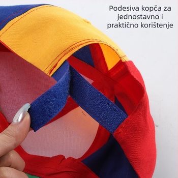 Otpojiva šarena blok špirala bambus dragonfly baseball kapa s ploskim vrhom i širokim obodom, pamuk, džakard vez, svestrani stil, za odrasle i djecu, Tongya