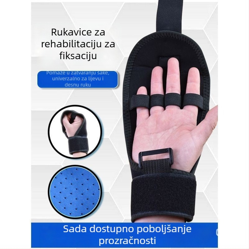 Rukavice za rehabilitaciju prstiju za treniranje hvata — zaštita od ogrebotina, kompozitni materijal, za moždani udar i hemiplegiju