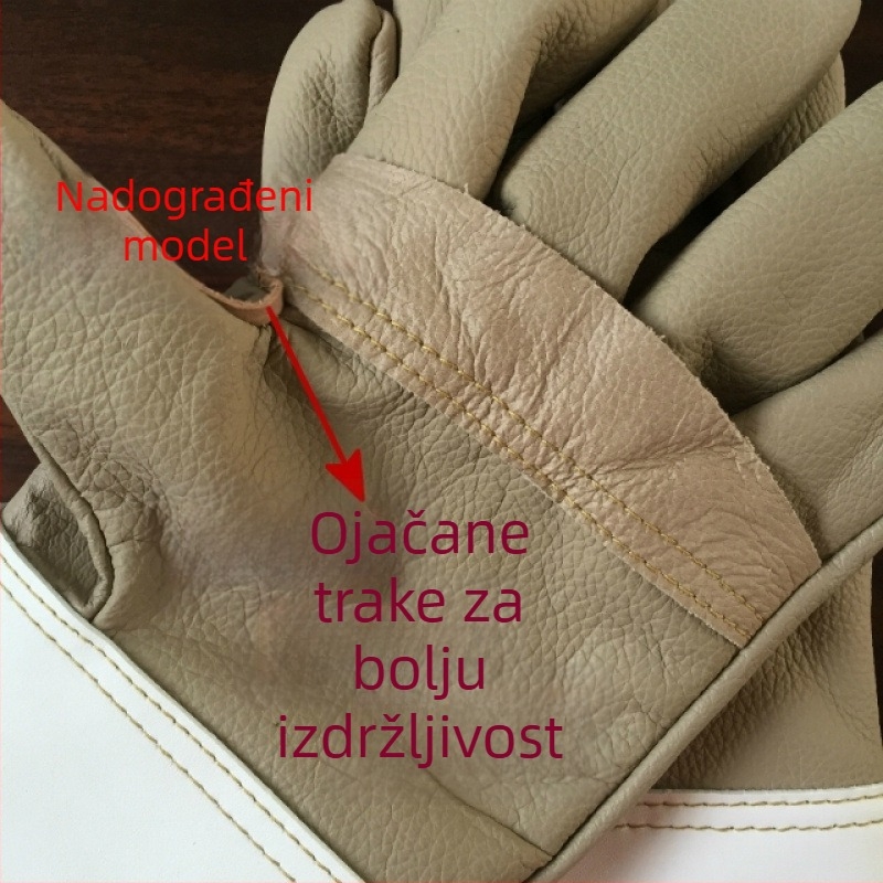 Rukavice za mačke od teleće kože, zaštita od ogrebotina i ugriza, otporne na visoke temperature