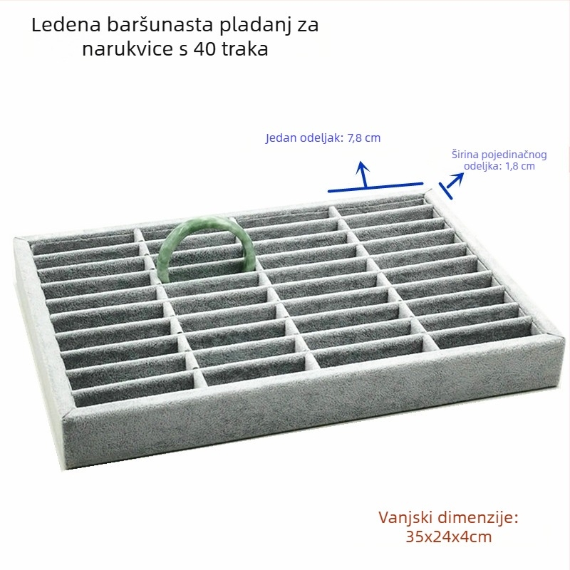 Izložbena ploča za narukvice s 40 pretinaca, metalna konstrukcija, proljeće 2023, šifra proizvoda Dhrzdcch