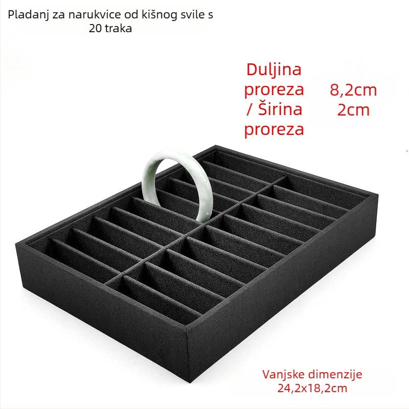 Izložbena ploča za narukvice s 40 pretinaca, metalna konstrukcija, proljeće 2023, šifra proizvoda Dhrzdcch