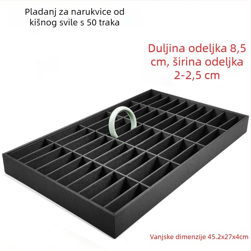 Izložbena ploča za narukvice s 40 pretinaca, metalna konstrukcija, proljeće 2023, šifra proizvoda Dhrzdcch