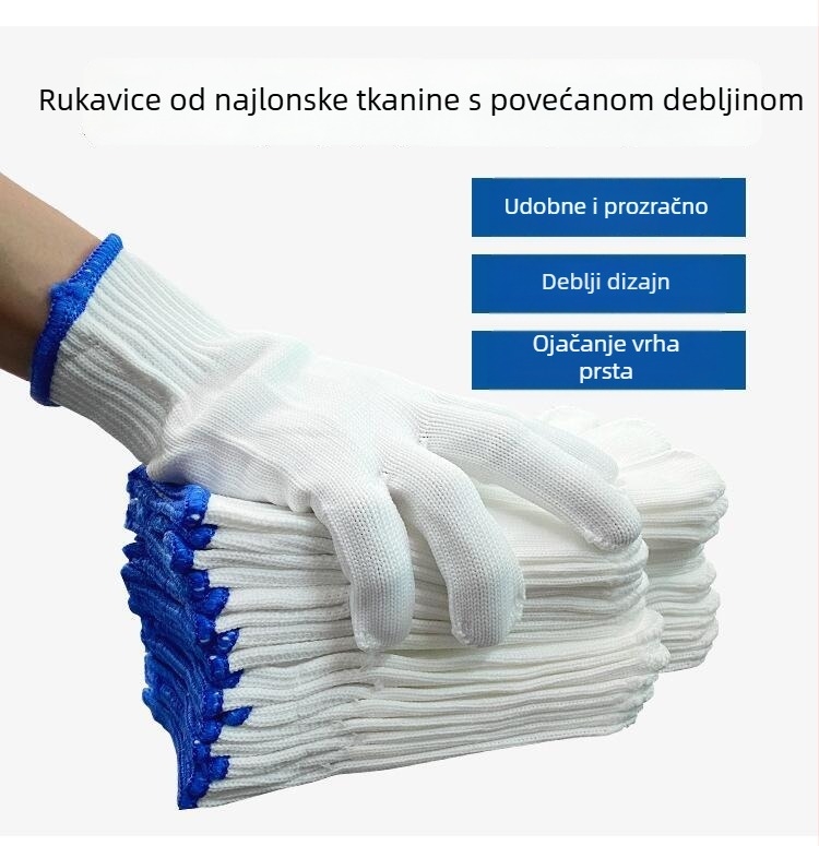 Najlon rukavice za zaštitu ruku - protuklizne, otporne na habanje, zadebljane, za industriju strojarstva i održavanja (900 g)