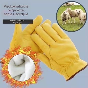 Rukavice za zavarivanje od ovčje kože, izolirane, otporne na visoke temperature, za zavarivanje argonskim lukom