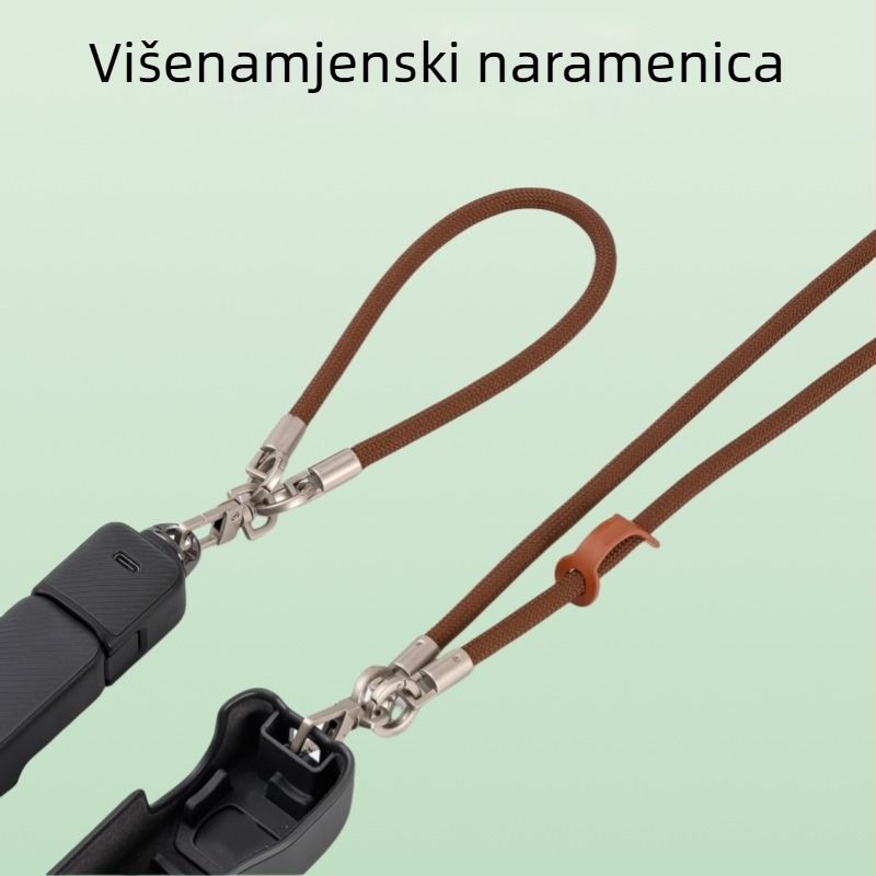 Lančić za mobitel za DJI Pocket 3 – sprječavanje gubitka i pada, plesti poliester, metalna kopča