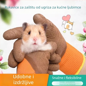 Rukavice protiv ugriza za laboratorijske miševe, gumene, tople i otporne na habanje, 100 g