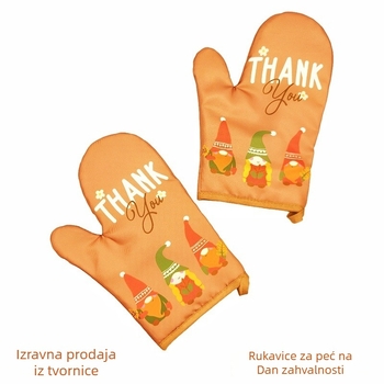 Kuhinjske izolirane rukavice od platna, prilagodljive, lansirane 2025., 1 par