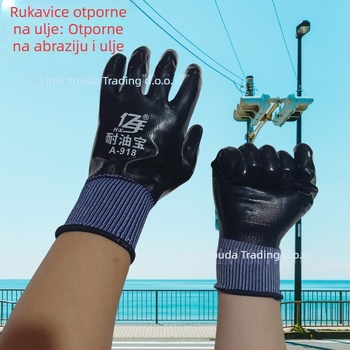 Puni gumeni rukavice – otporne na ulje i vodu, za mehaničku održavanje i metalnu obradu