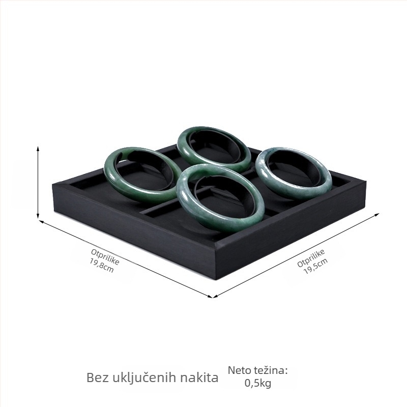 PU materijal nakit izložbeni stalak, jednoslojni držač za narukvice, spojni dizajn, luksuzan stil