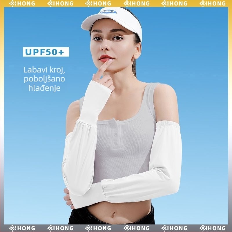 Ljetne rukave od Ice Silk za zaštitu od sunca, žene, udoban široki kroj, brzo se suše, UV zaštita, za aktivnosti na otvorenom