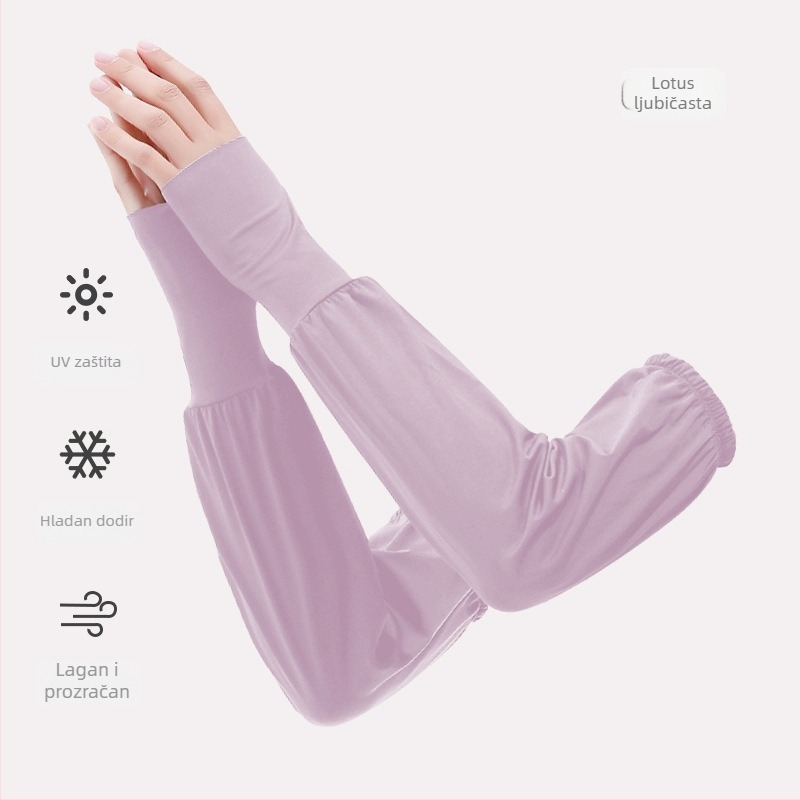 Ljetne rukave od Ice Silk za zaštitu od sunca, žene, udoban široki kroj, brzo se suše, UV zaštita, za aktivnosti na otvorenom