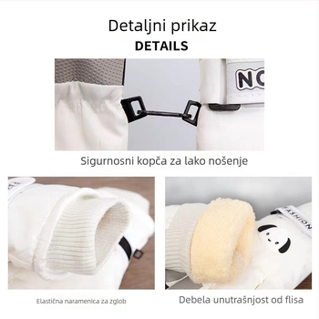 Ženske rukavice za vožnju biciklom i zimu, otporne na vjetar, vodootporne, s dodirnim zaslonom, pamuk-ice silk smjesa