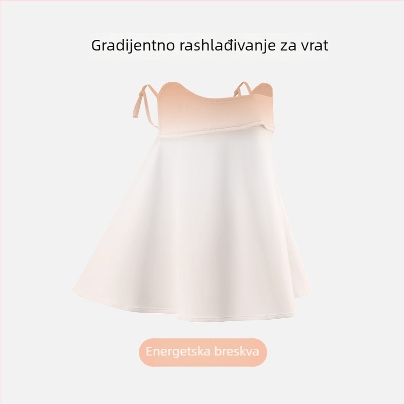 Ženska ljetna maska za zaštitu od sunca lica, s zaštitom vrata i za vožnju, lagana i praktična; Tkanina: Tencel (Lyocell), sadržaj 21–30%, Sezona: Ljeto 2024.