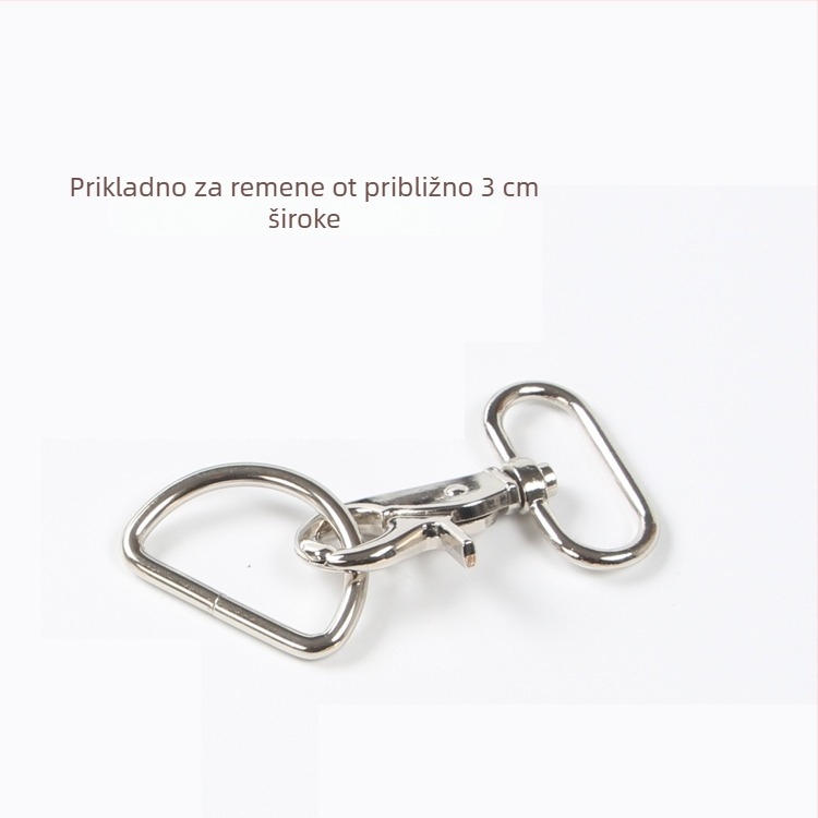 Metalni kopča za torbe s D-prstenom – DIY hardverski dodatak, šifra proizvoda Hywxkkkswwtewk
