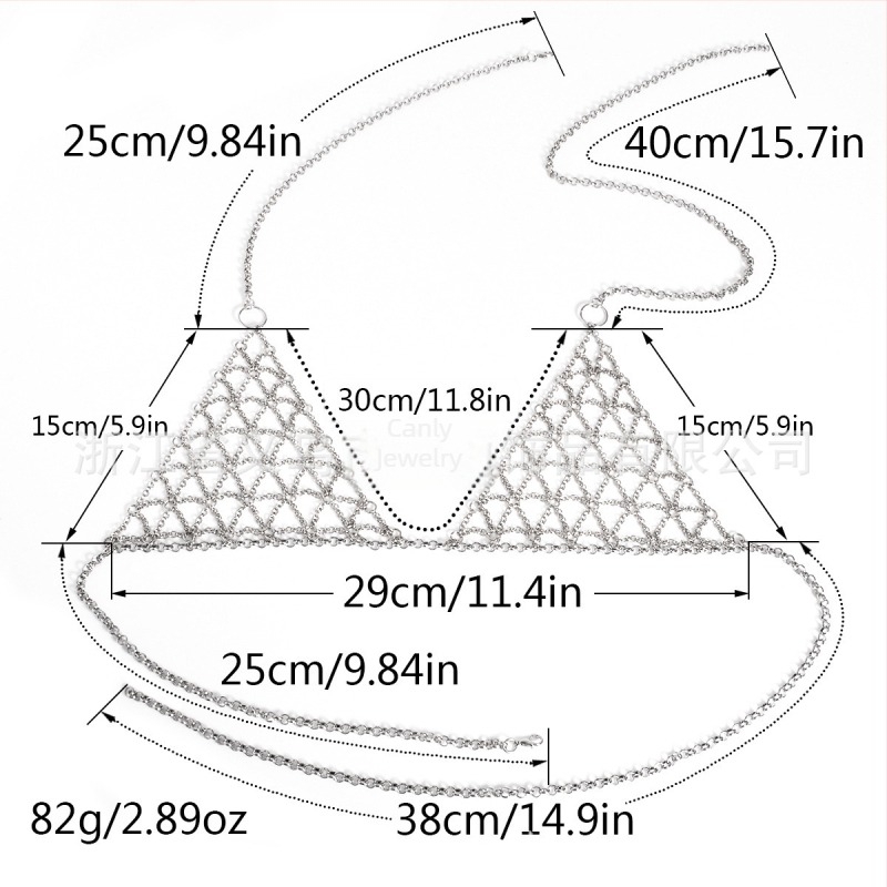 Lanac tijela od legure, ženski stil, geometrijski dizajn, elektroplating (Materijal: legura; Marka: Conley Accessories; Stil: ženski; Dizajn: geometrijski; Obrada: elektroplating)