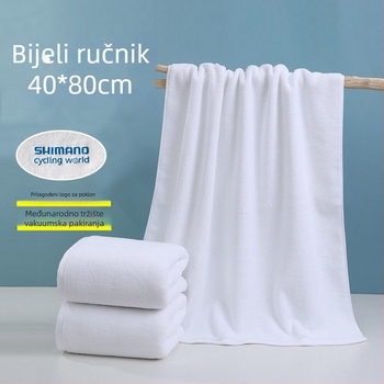 Hotelski ručnik od 100% pamuka | 170–200 g, pređa 21s, jednostavna tkanina, logotip otisnut