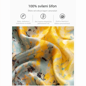 SEAMMER svileni šal – svila, Guangzhou, proljeće 2025