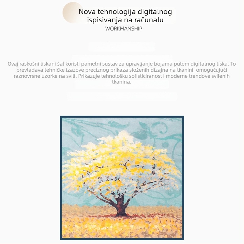 SEAMMER svileni šal – svila, Guangzhou, proljeće 2025