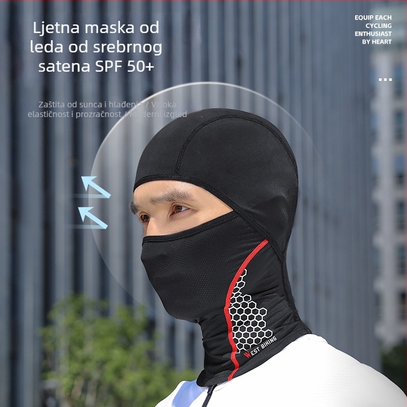 Maska za vožnju s Ice Silk i mrežom leptira – West Biking / West Rider's – licencirana privatna etiketa