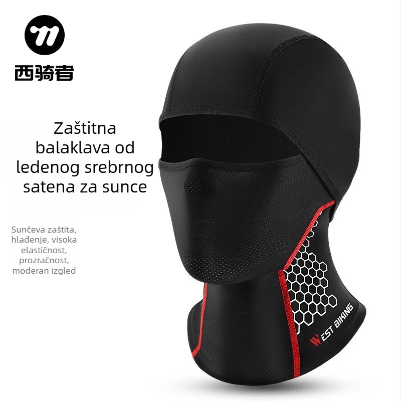 Maska za vožnju s Ice Silk i mrežom leptira – West Biking / West Rider's – licencirana privatna etiketa