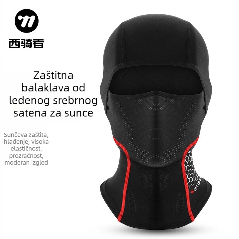 Maska za vožnju s Ice Silk i mrežom leptira – West Biking / West Rider's – licencirana privatna etiketa