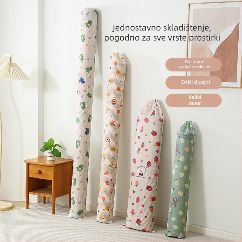 Torba za pohranu ljetne prostirke — cilindričnog oblika, Oxford platno, otporna na vlagu i vodu, višenamjenska za spavaću sobu