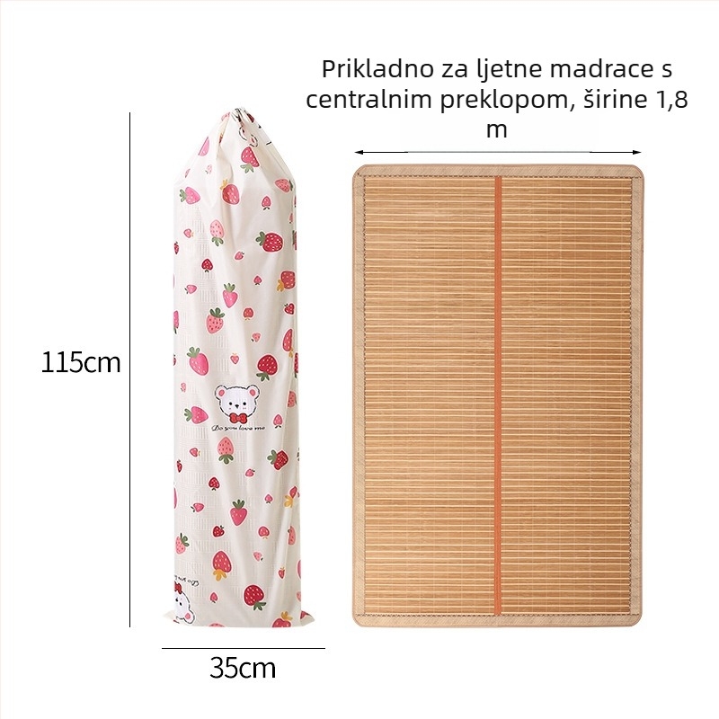 Torba za pohranu ljetne prostirke — cilindričnog oblika, Oxford platno, otporna na vlagu i vodu, višenamjenska za spavaću sobu