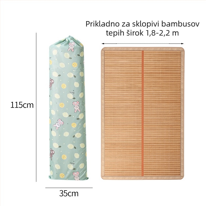 Torba za pohranu ljetne prostirke — cilindričnog oblika, Oxford platno, otporna na vlagu i vodu, višenamjenska za spavaću sobu