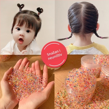 Dječja gumica za kosu, plastika/smola, otisnuta tehnologija, bez umetaka