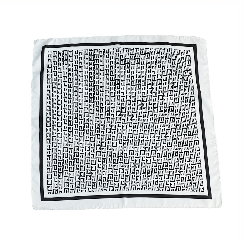 Šal od poliestera, twill tkanina, mali kvadratni oblik, otisak, porijeklo Deqing