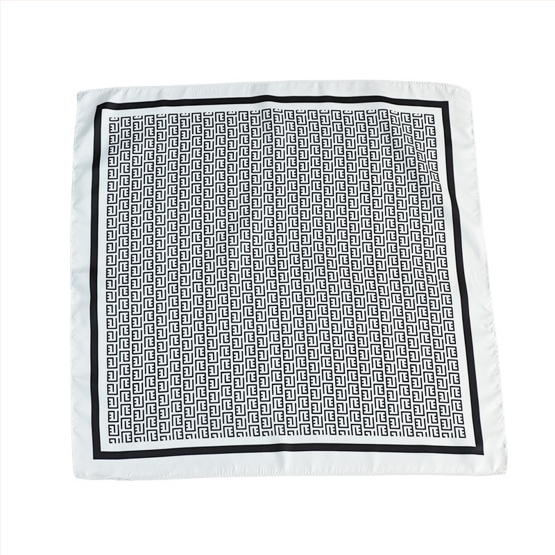 Šal od poliestera, twill tkanina, mali kvadratni oblik, otisak, porijeklo Deqing