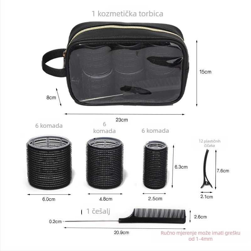 Cilindrični valjak za kosu – plast/smola, Ezhilian, opća uporaba