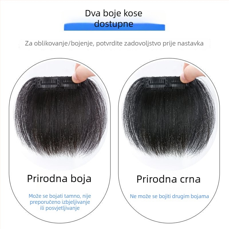 Muški nadomjestak linije kose, jednopojazdni prednji dio, bez šavova, prava kosa, potpuno ručno tkan