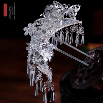 Etnički stil kopča za kosu, legura, motiv lista, ručna izrada, prilagodljivo