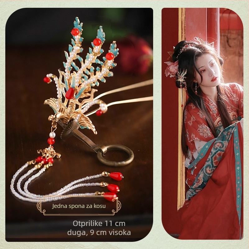 Retro ukras za kosu od legure, ženski dodatak, Seiko završna obrada, mogućnost prilagodbe