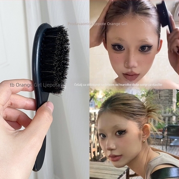 Četka s dlačicama za vlasište, za stiliziranje kosa prema natrag, za fine vlasi, plastična