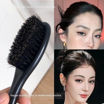 Četka s dlačicama za vlasište, za stiliziranje kosa prema natrag, za fine vlasi, plastična