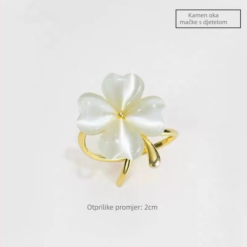 Broš s cvjetnim gumbom za šal i kaput — legura, zlatni uložak, elektroplatiranje, japansko-korejski stil