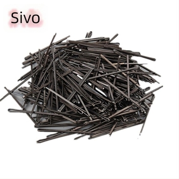Metalna kopča za kosu s ravnom glavom, Tajvanski stil, plastični premaz, unisex