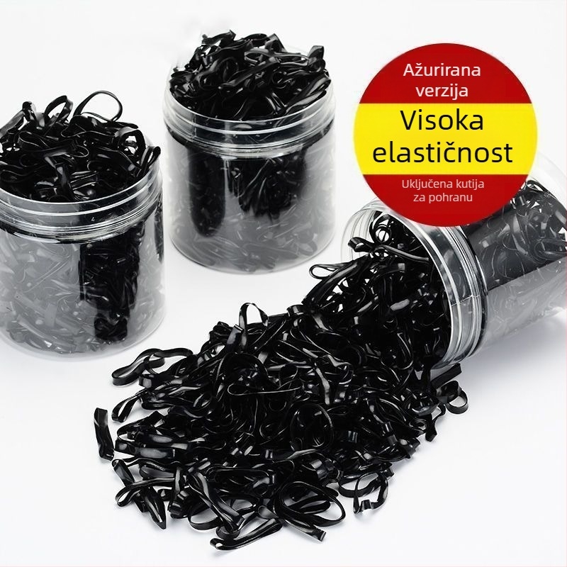 Ženske gumice za kosu od svilenog vlakna, visoka elastičnost, jednorazna upotreba, izdržljive