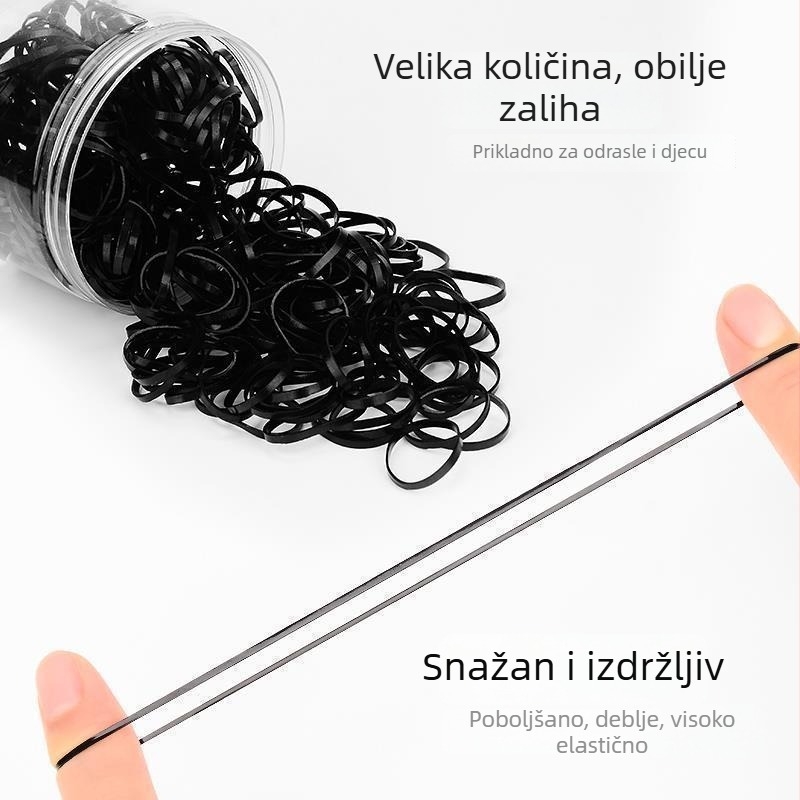 Ženske gumice za kosu od svilenog vlakna, visoka elastičnost, jednorazna upotreba, izdržljive