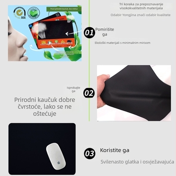 Šarolika podloga za miš s motivom cvjetnih latica, gumena podloga za igranje na računalu, otporna na mrlje, protuklizna, za ured, 300×600×2 mm