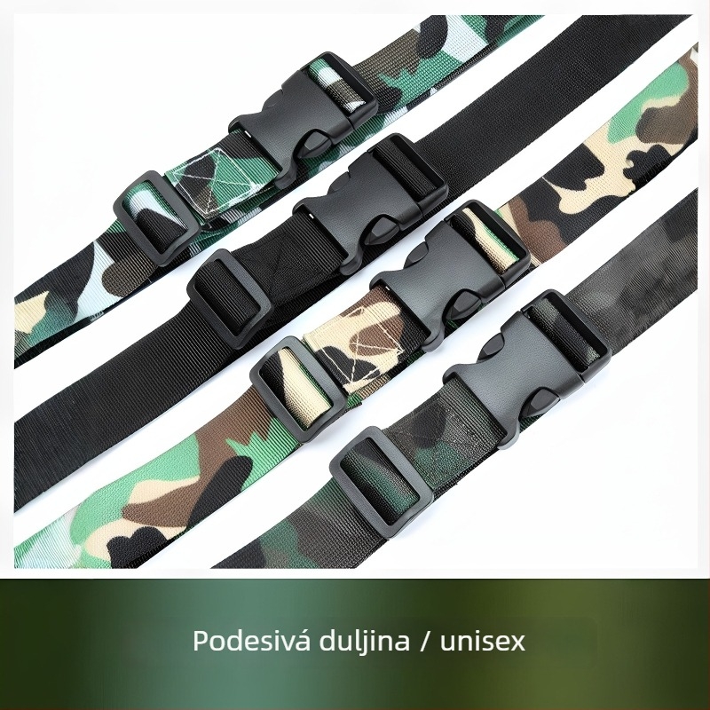 Školski vojni trening pojas za učenike — najlon, plastična kopča, zatvaranje kopčom, Jacquard tkanina, širina 2–4 cm